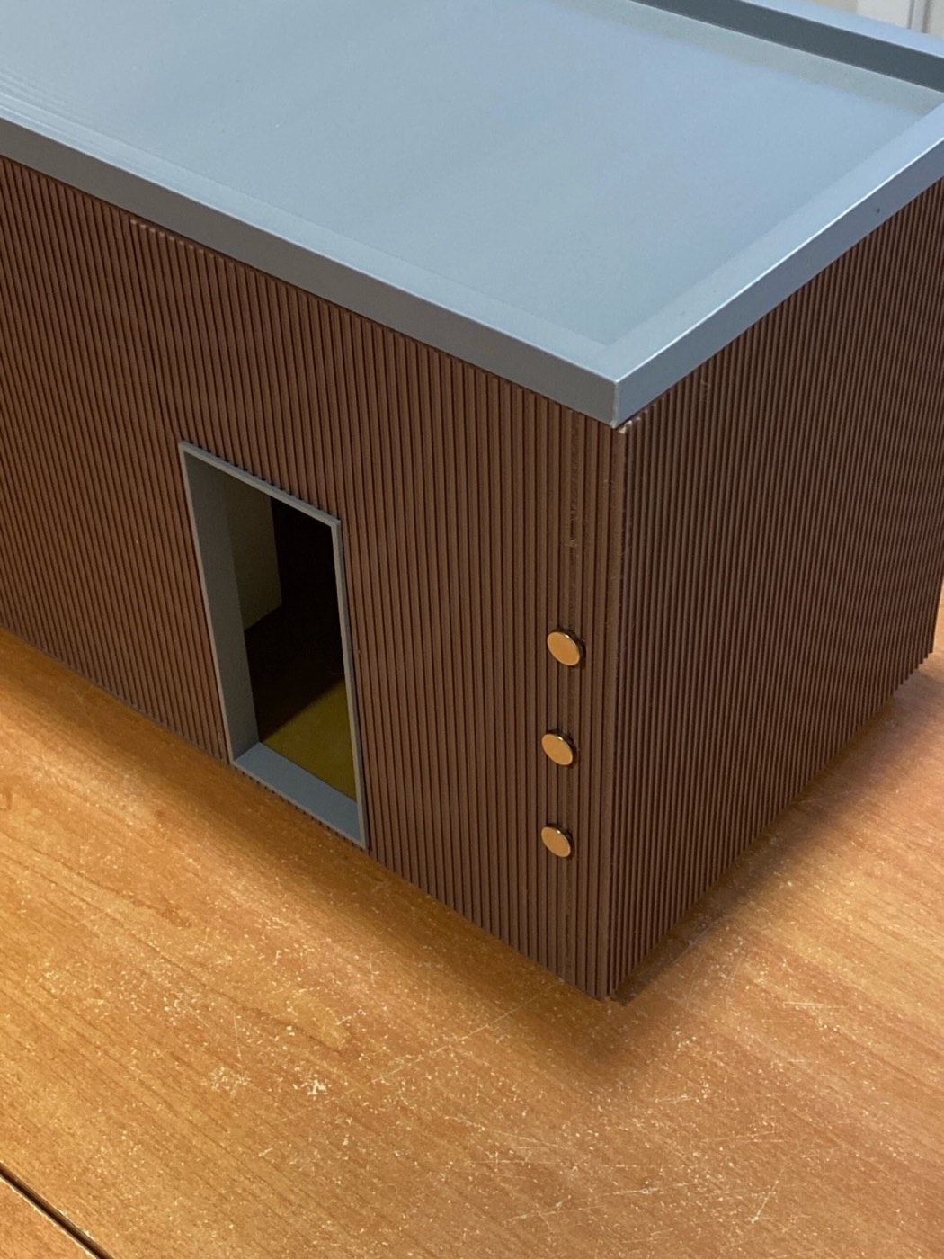 Maquette imprimée en 3D de la tiny house Natibox Twin XL